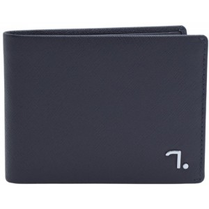 7.Dots 70-001 Men's Leather Wallet Saturn Blue Wallets