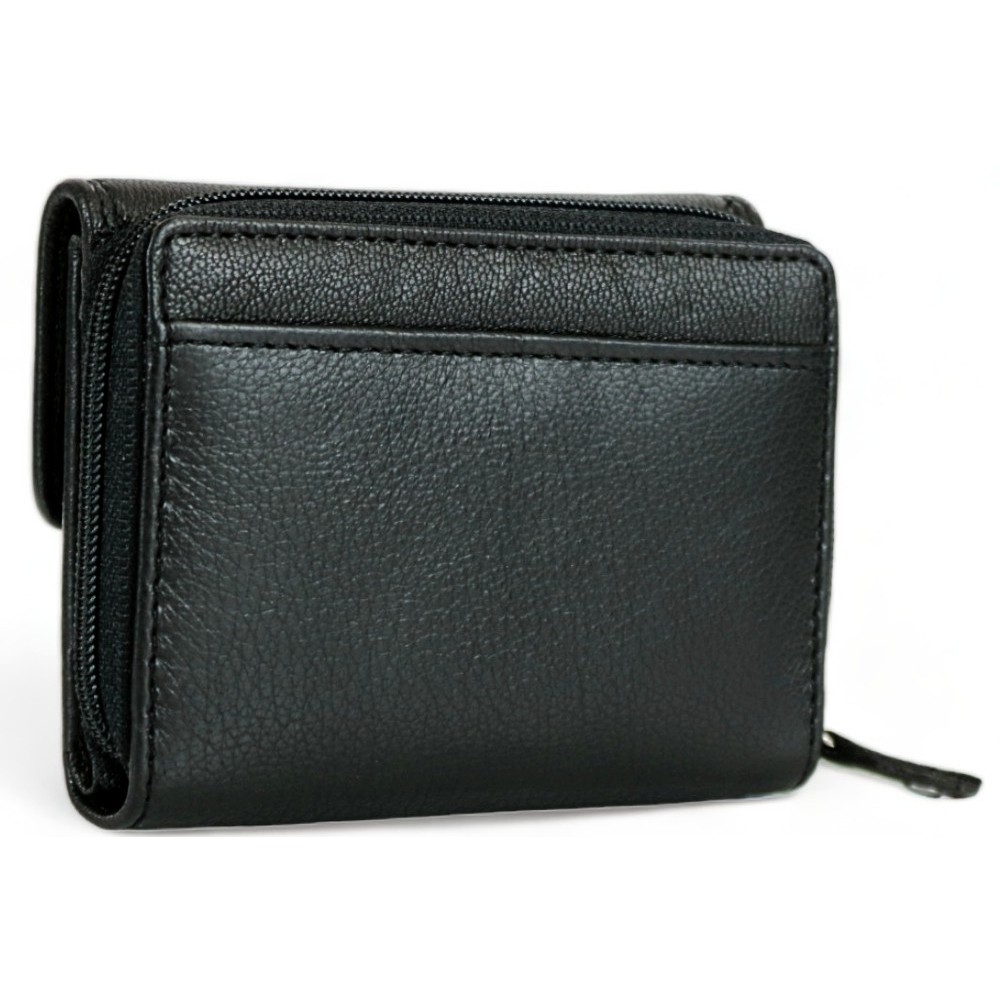 Kion 7151 Γυναικείο Πορτοφόλι Δέρμα Μαύρο Πορτοφόλια