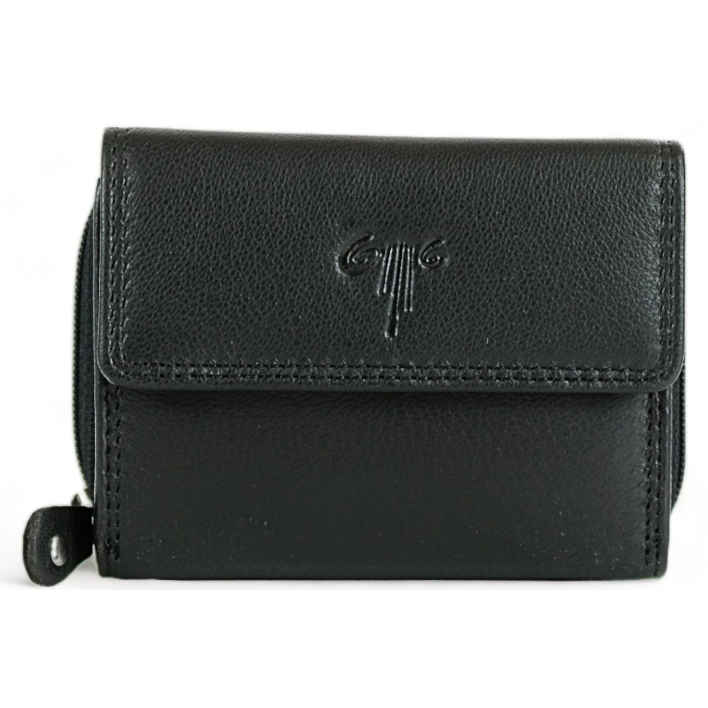 Kion 7151 Γυναικείο Πορτοφόλι Δέρμα Μαύρο Πορτοφόλια