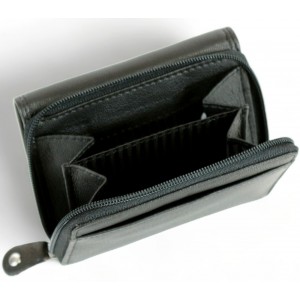 Kion 7151 Γυναικείο Πορτοφόλι Δέρμα Μαύρο Πορτοφόλια