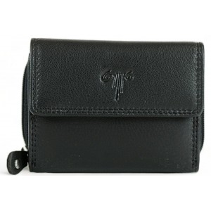 Kion 7151 Γυναικείο Πορτοφόλι Δέρμα Μαύρο Πορτοφόλια