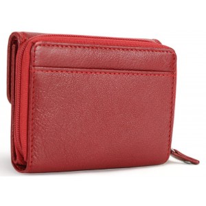 Kion 7151 Γυναικείο Πορτοφόλι Δέρμα Κόκκινο Πορτοφόλια