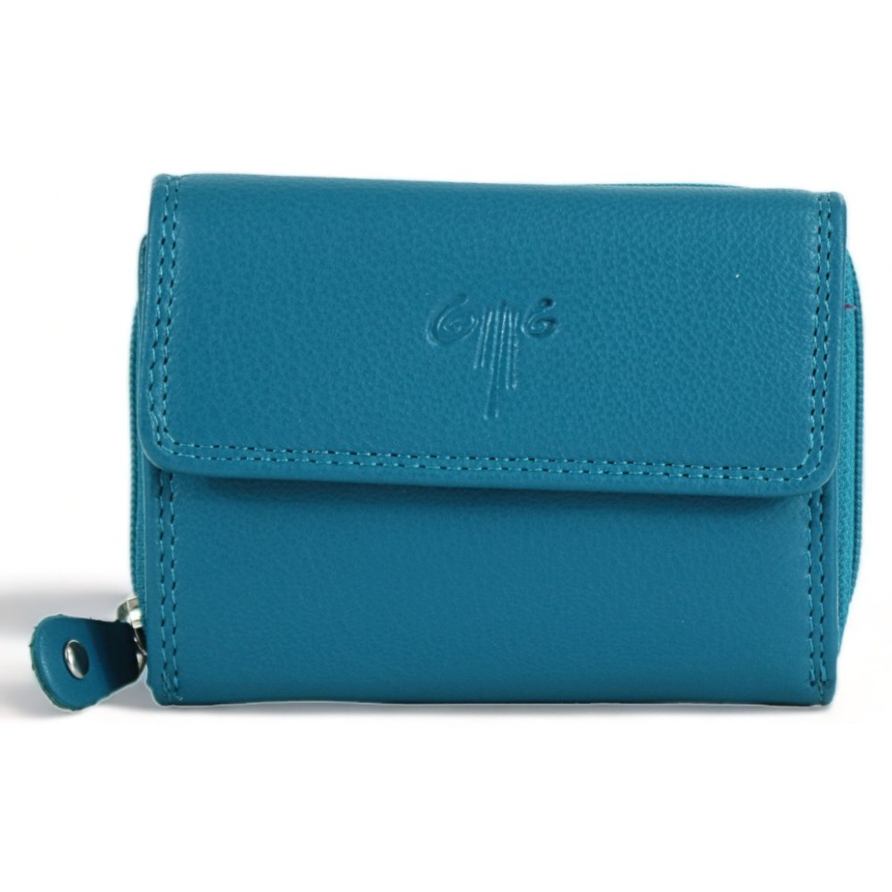 Kion 7151 Γυναικείο Πορτοφόλι Δέρμα Πετρόλ Πορτοφόλια