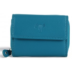 Kion 7151 Γυναικείο Πορτοφόλι Δέρμα Πετρόλ Πορτοφόλια