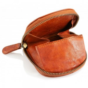 Kion 91179 Πορτοφόλι Κερμάτων-Καβουράκι Δέρμα Ταμπά Πορτοφόλια