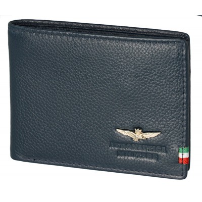 Aeronautica Militare AM-100 Δερμάτινο Ανδρικό Πορτοφόλι Μπλε