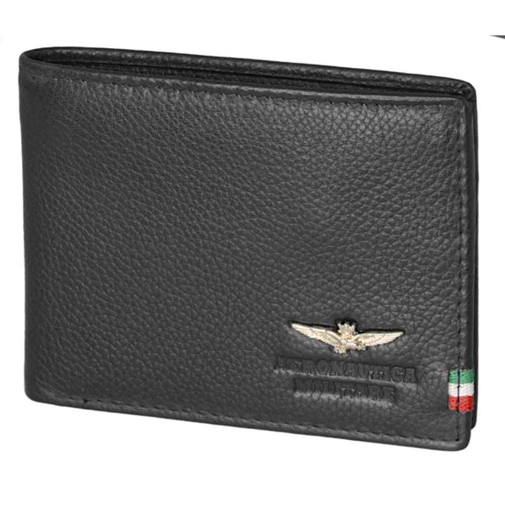 Aeronautica Militare AM-100 Δερμάτινο Ανδρικό Πορτοφόλι Μαύρο Πορτοφόλια