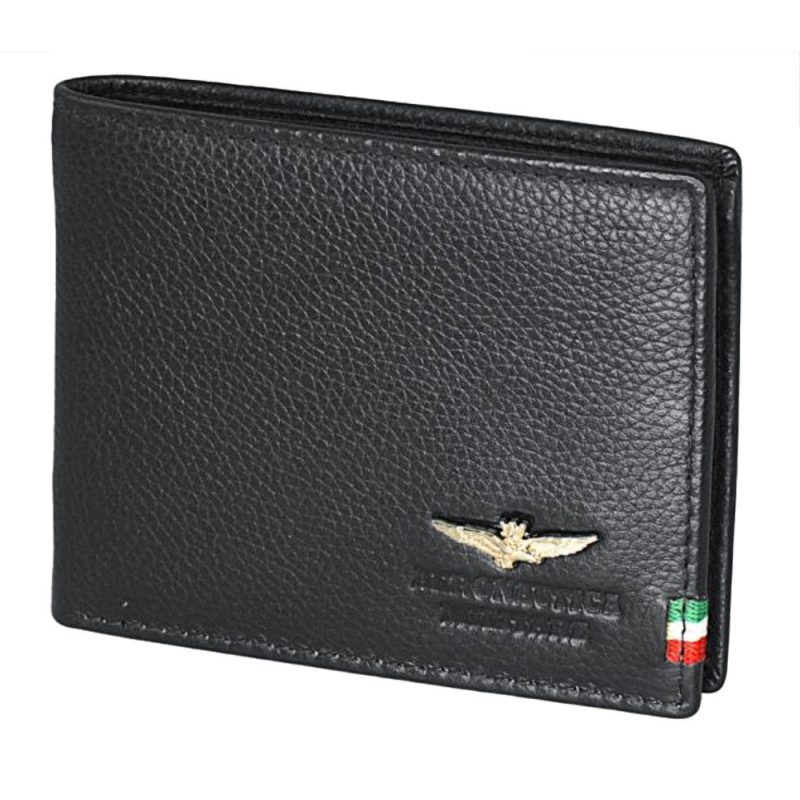 Aeronautica Militare AM-101 Δερμάτινο Ανδρικό Πορτοφόλι Μαύρο Aeronautica militare