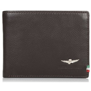 AERONAUTICA MILITARE AM-103 Leather Wallet Brown Wallets