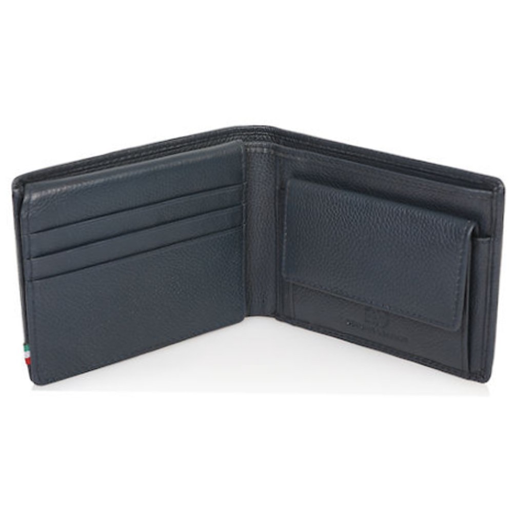 AERONAUTICA MILITARE AM-103 leather wallet blue Wallets