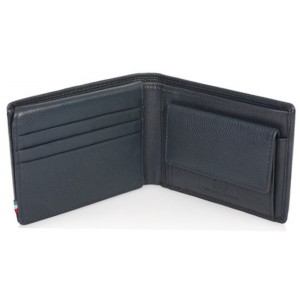 AERONAUTICA MILITARE AM-103 leather wallet blue Wallets