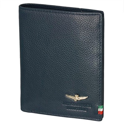 Aeronautica Militare AM-105 Leather Men's Wallet Blue