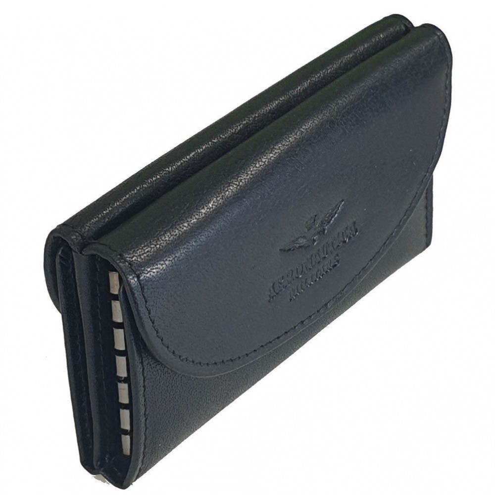 Aeronautica Militare AM-176 Leather Key Holder - Wallet Brown Wallets