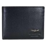 AERONAUTICA MILITARE AM-183 Δέρμα Πορτοφόλι Μαύρο 1