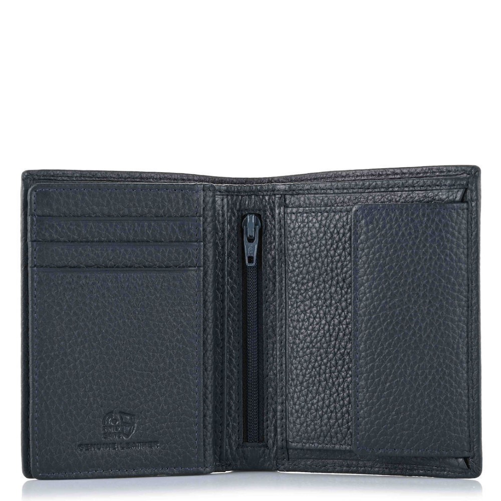 Aeronautica Militare AM-186 Leather Men's Wallet Blue Wallets