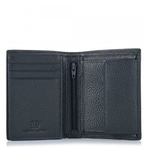 Aeronautica Militare AM-186 Leather Men's Wallet Blue Wallets