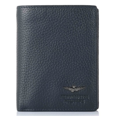 Aeronautica Militare AM-186 Leather Men's Wallet Blue