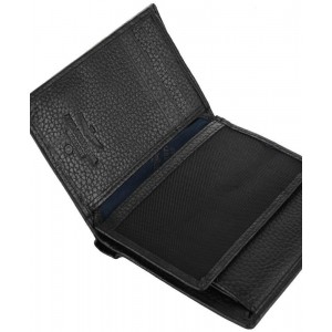 Aeronautica Militare AM-186 Leather Men's Wallet Black Wallets