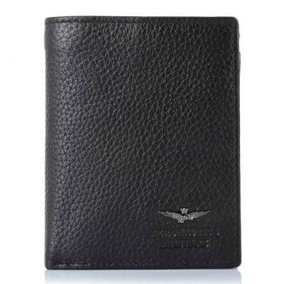 Aeronautica Militare AM-186 Leather Men's Wallet Black
