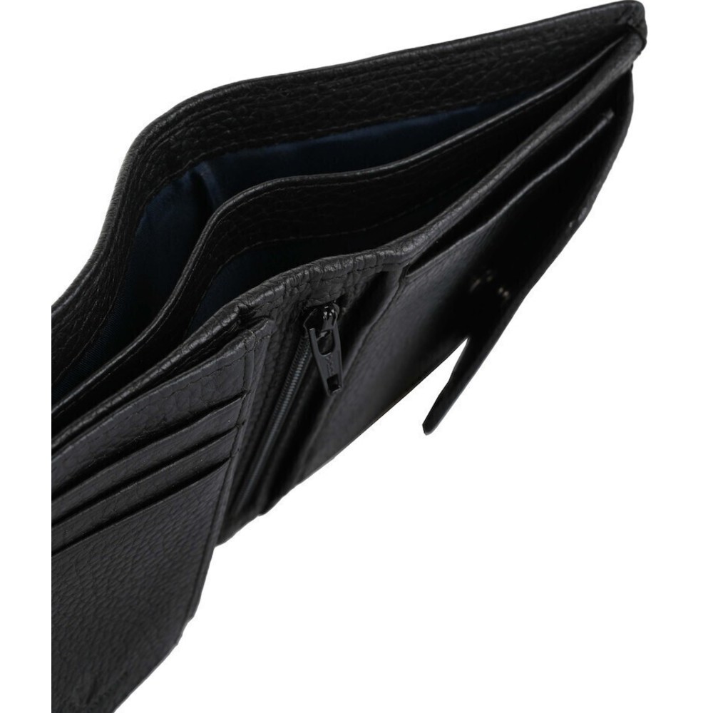 Aeronautica Militare AM-186 Leather Men's Wallet Black Wallets