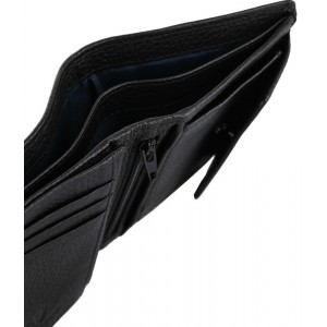 Aeronautica Militare AM-186 Leather Men's Wallet Black Wallets