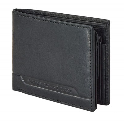 Aeronautica Militare AM-233 Men's Leather Wallet Black