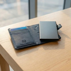 Aeronautica Militare AM-260 Mag Wallet Δερμάτινο Πορτοφόλι Καρτών με RFID Καφέ Πορτοφόλια