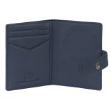 Aeronautica Militare AM-260 Mag Wallet Δερμάτινο Πορτοφόλι Καρτών με RFID Μπλε 4