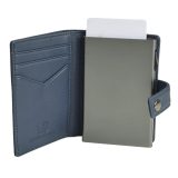 Aeronautica Militare AM-260 Mag Wallet Δερμάτινο Πορτοφόλι Καρτών με RFID Μπλε 5