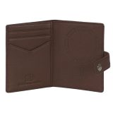 Aeronautica Militare AM-260 Mag Wallet Δερμάτινο Πορτοφόλι Καρτών με RFID Καφέ 2
