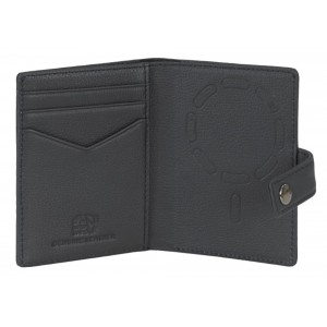 Aeronautica Militare AM-260 Mag Wallet Δερμάτινο Πορτοφόλι Καρτών με RFID Μαύρο Πορτοφόλια