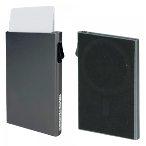 Aeronautica Militare AM-261 Mag-Cardprotector Μαγνητική Θήκη Καρτών με RFID Ασημί Πορτοφόλια