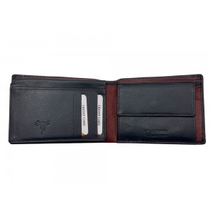 Kion AS-700 Ανδρικό Δερμάτινο Πορτοφόλι με RFID Μπλε Πορτοφόλια