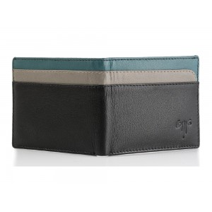 Kion AS-705 Ανδρικό Δερμάτινο Πορτοφόλι με RFID Μαύρο Πορτοφόλια