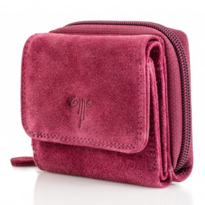 Kion B270051 SUEDE Πορτοφόλι Γυναικείο Δέρμα Magenta