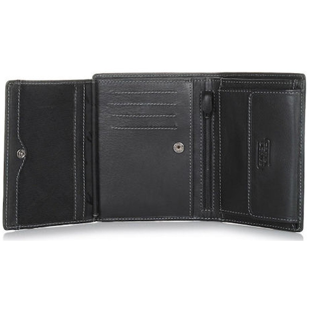 Camel Active Vegas Δερμάτινο Ανδρικό Πορτοφόλι B34-707-60 Μαύρο Wallets