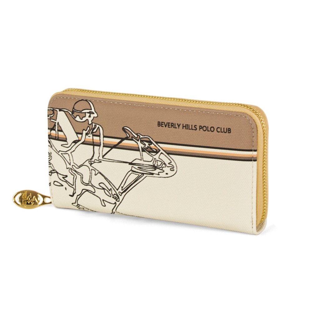 Beverly Hills Polo Club BH-4414 Women's Wallet Beige Wallets
