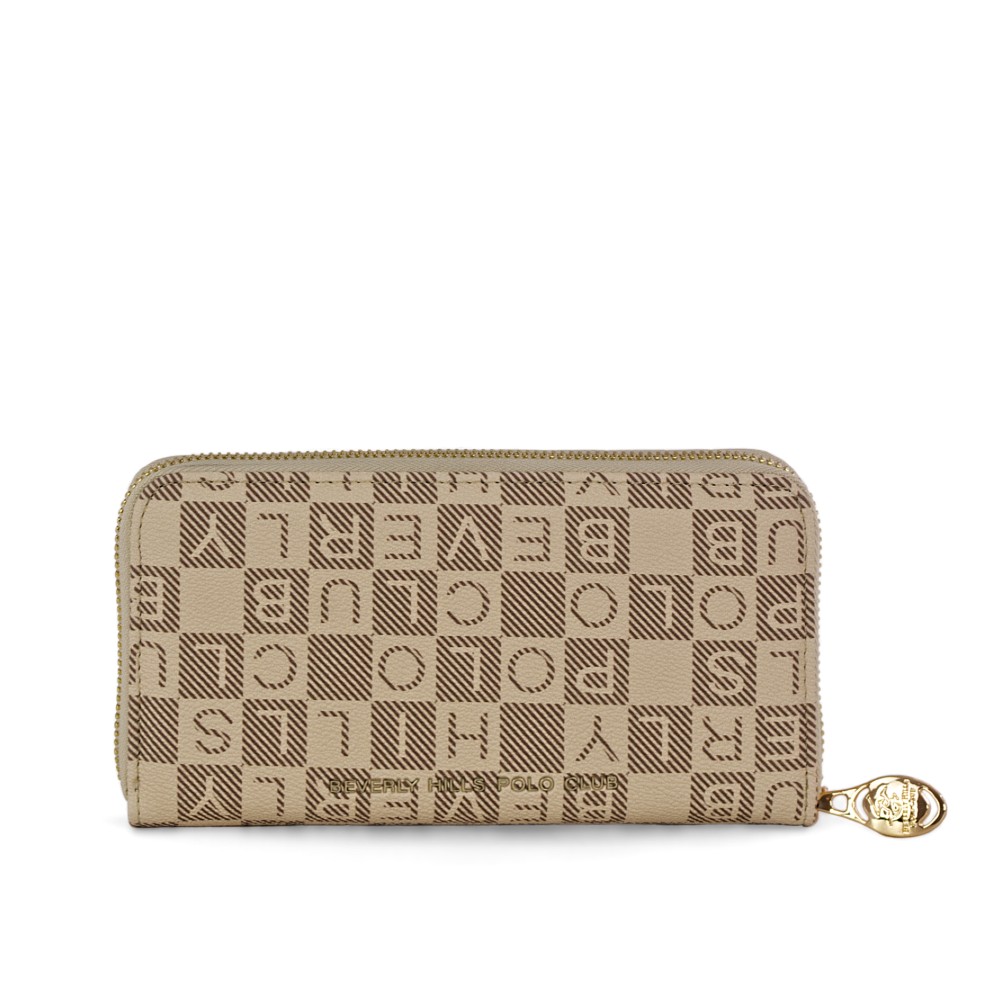 Beverly Hills Polo Club BH-4537 Γυναικείο Πορτοφόλι Μπεζ Πορτοφόλια