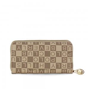 Beverly Hills Polo Club BH-4537 Γυναικείο Πορτοφόλι Μπεζ Πορτοφόλια