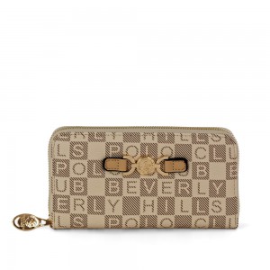 Beverly Hills Polo Club BH-4537 Γυναικείο Πορτοφόλι Μπεζ Πορτοφόλια