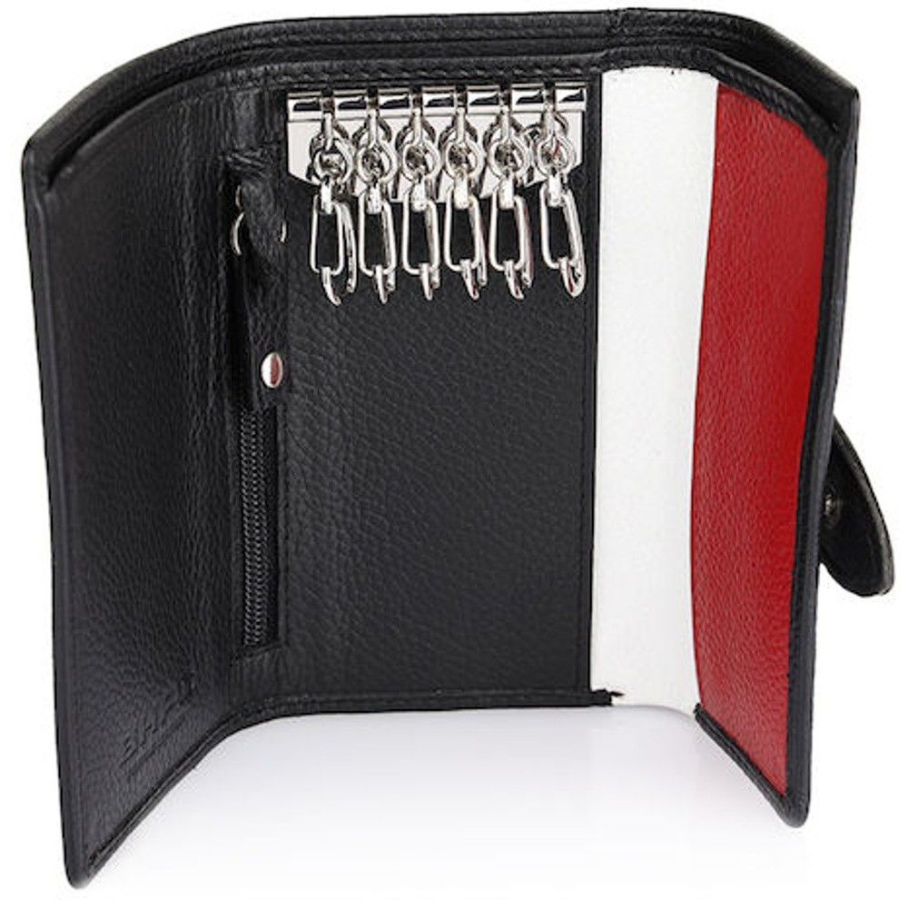 Beverly Hills Polo Club BH-1355 Δερμάτινη Κλειδοθήκη Μαύρη Wallets