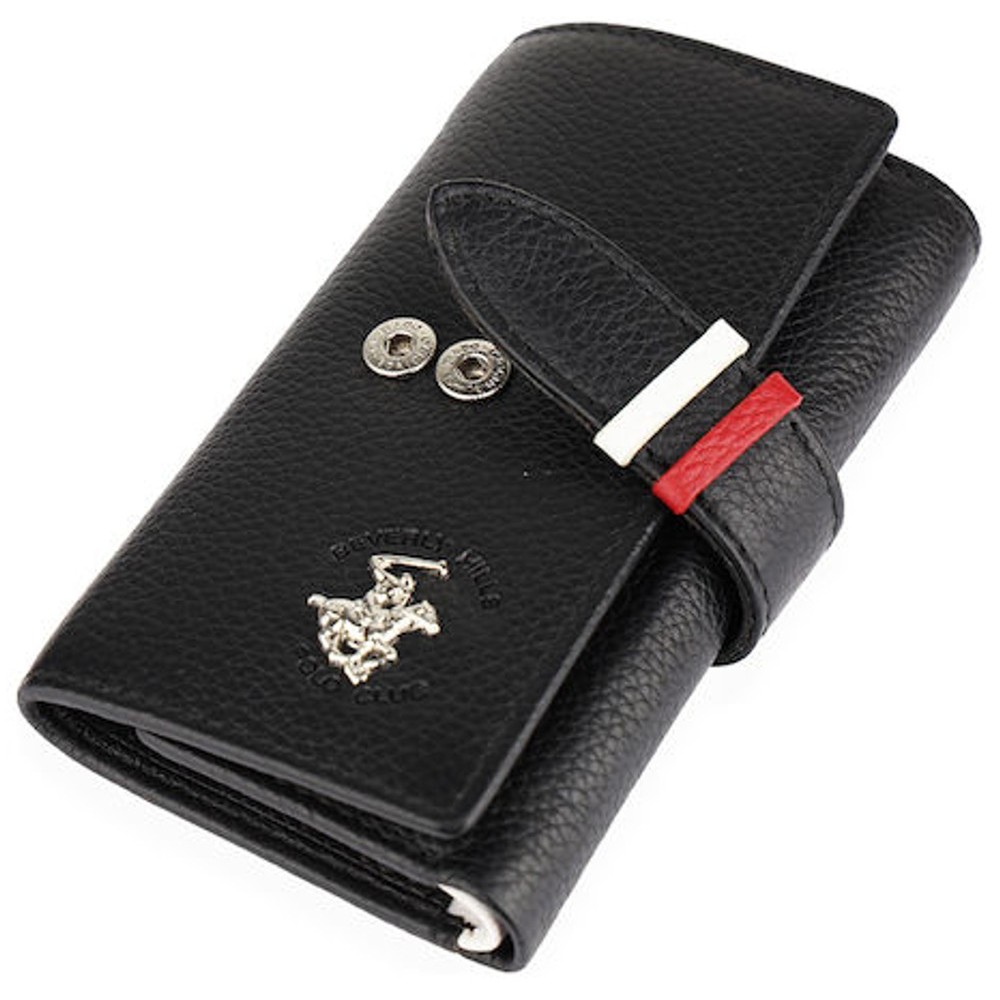 Beverly Hills Polo Club BH-1355 Δερμάτινη Κλειδοθήκη Μαύρη Wallets
