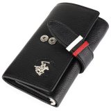 Beverly Hills Polo Club BH-1355 Δερμάτινη Κλειδοθήκη Μαύρη 2