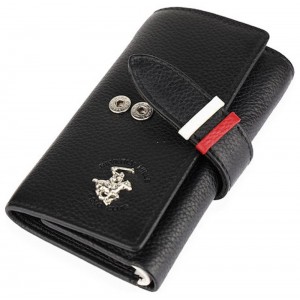 Beverly Hills Polo Club BH-1355 Δερμάτινη Κλειδοθήκη Μαύρη Wallets
