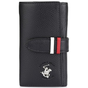 Beverly Hills Polo Club BH-1355 Δερμάτινη Κλειδοθήκη Μαύρη Wallets