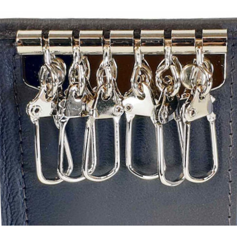 Beverly Hills Polo Club BH-1737 Δέρμα Κλειδοθήκη Μαύρη