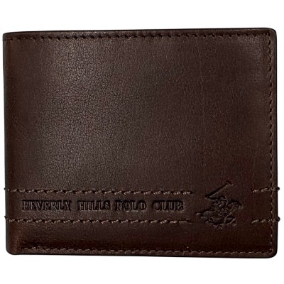 Beverly Hills Polo Club BH-1740 Δέρμα Πορτοφόλι Καφέ