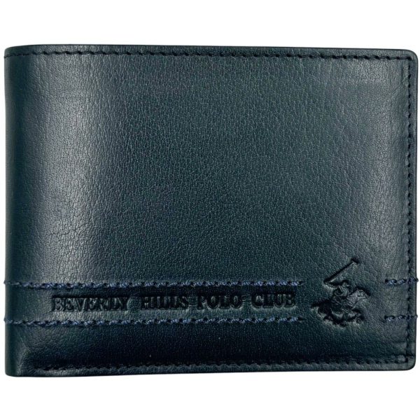 Beverly Hills Polo Club BH-1743 Δέρμα Πορτοφόλι Μπλε
