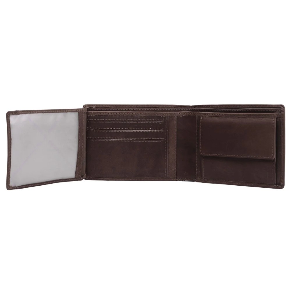 The Chesterfield Brand C08.017301 Δερμάτινο Ανδρικό Πορτοφόλι με RFID Καφέ Πορτοφόλια