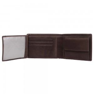 The Chesterfield Brand C08.017301 Δερμάτινο Ανδρικό Πορτοφόλι με RFID Καφέ Πορτοφόλια